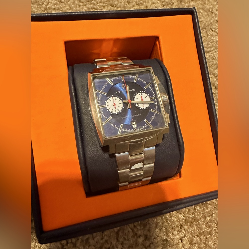 Brand new CHICANE RACER CHRONOGRAPH MENS WATCH -BLUE